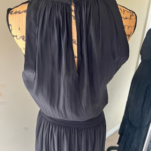 Ramy Brook Ray Smocked Waist Maxi Dress BLACK, Size Small NWT - Picture 4 of 11